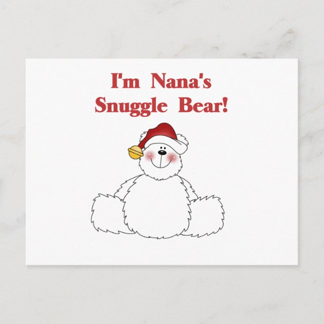 Nana's Snuggle Bear T-shirts and Gifts Postcard (Front)