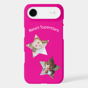 Nana's Superstars Personalised Two Photo Text