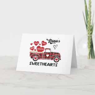 Nana's Sweethearts Truck Personalised Grandma Card