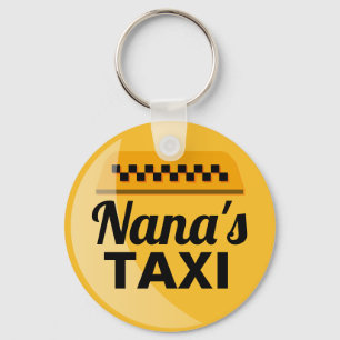 Nana's Taxi Service Keychain
