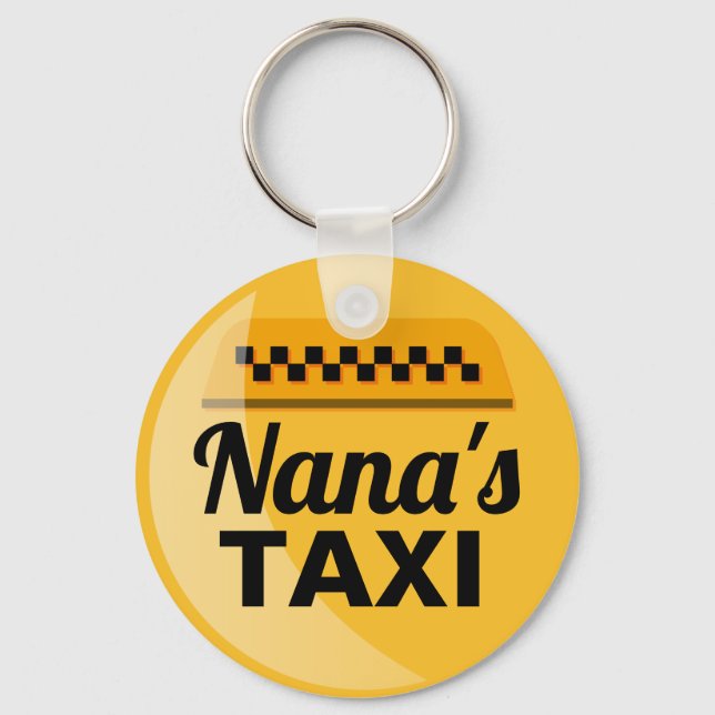 Nana's Taxi Service Keychain (Front)