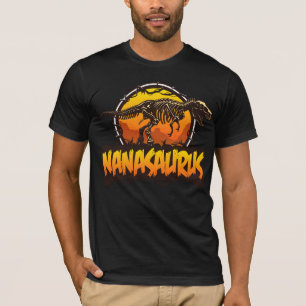 Nanasaurus Funny T Rex Dinosaur Nana Saurus Family T-Shirt
