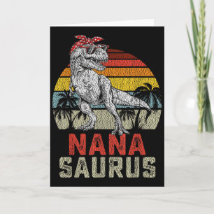 Nanasaurus T Rex Dinosaur Nana Saurus Family Match Card