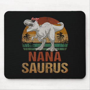 Nanasaurus T Rex Dinosaur Nana Saurus Mother's Day Mouse Pad