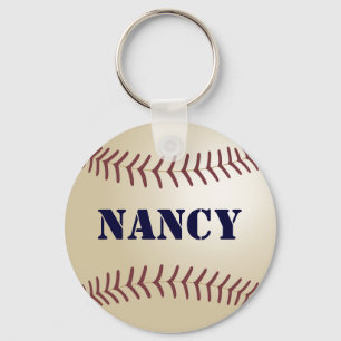 Nancy Baseball Keychain by 369MyName