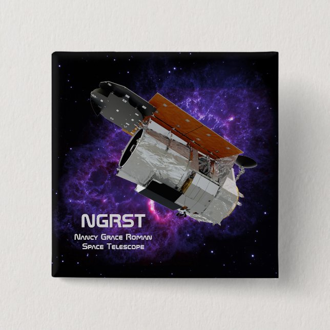 Nancy Grace Roman Space Telescope 15 Cm Square Badge (Front)