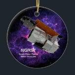 Nancy Grace Roman Space Telescope  Ceramic Ornament<br><div class="desc">The next great NASA space telescope that will follow Hubble and the James Web Space Telescope or JWST will be launched in the mid 2020’s. This is the Nancy Grace Roman Space Telescope or NGRST, formerly called the Wide-Field Infrared Survey Telescope or WFIRST. The Roman telescope will have a primary...</div>