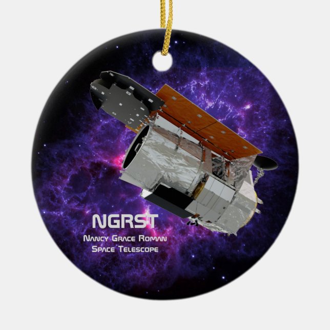Nancy Grace Roman Space Telescope  Ceramic Ornament (Front)