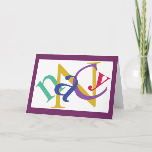 "Nancy" Note Card, #2 Card