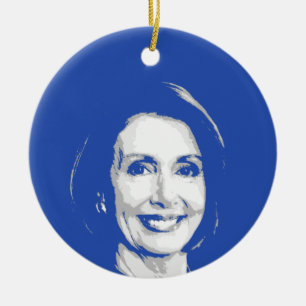NANCY PELOSI CERAMIC ORNAMENT