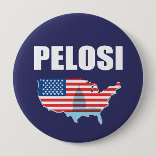 NANCY PELOSI Election Gear 10 Cm Round Badge