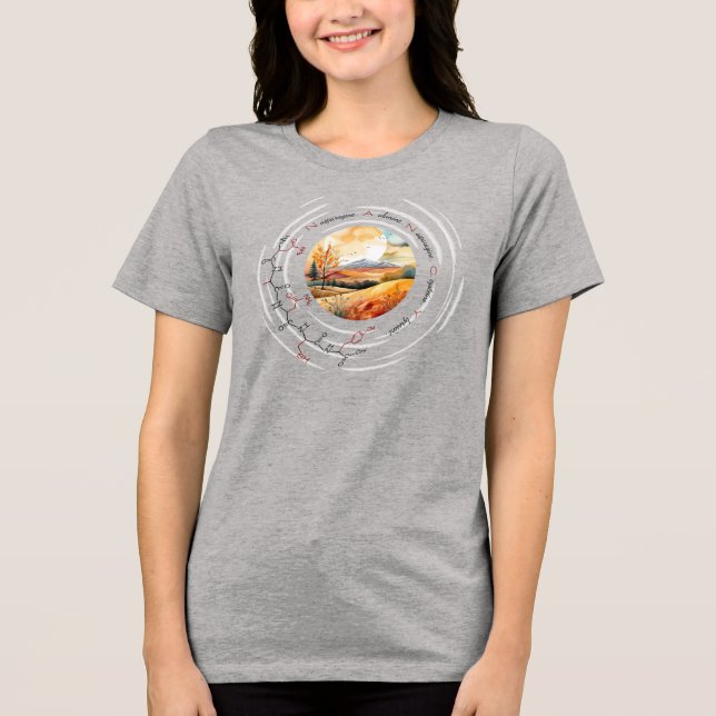 NANCY peptide, Moon3 w/ custom text, light Tri-Blend Shirt (Front)