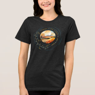 NANCY peptide, Moon 3 w/ custom text, dark Tri-Blend Shirt