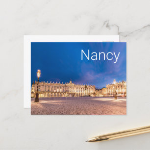 Nancy Place Stanislas Grand Est France Sunset Holiday Postcard
