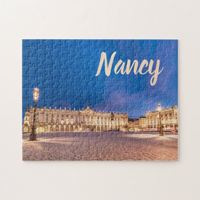 Nancy Place Stanislas Grand Est France Sunset Jigsaw Puzzle (Horizontal)