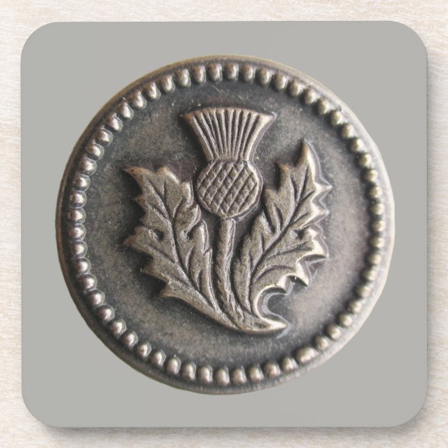 Nancy's Antique Buttons Coaster (Front)