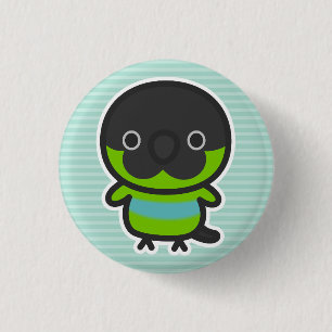 Nanday parakeet 3 cm round badge