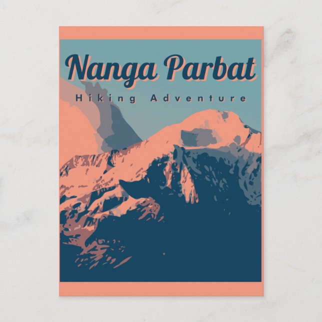 Nanga Parbat Vintage Travel  Postcard (Front)