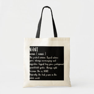 Nani Definition Grandma Mothers Day Women Tote Bag