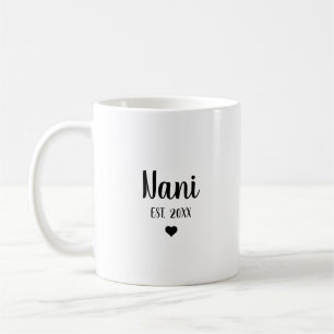 Nani First Time Grandma Pregnancy Announcement Coffee Mug