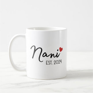 Nani Nana Est 2024 Mug Set, New Indian Grandparent