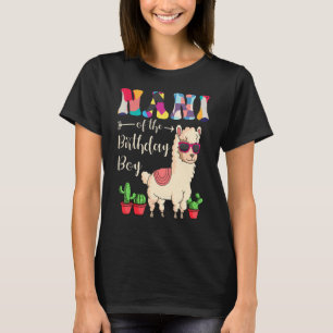 Nani Of The Birthday Boy LLama Bday Party Celebrat T-Shirt