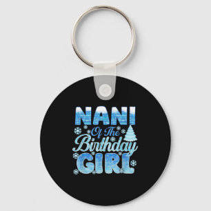 Nani Of The Birthday Girl Snowflakes Themed Matchi Key Ring
