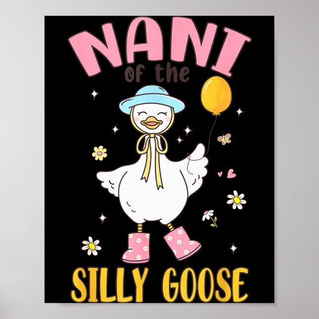 Nani Of The Silly Goose First Birthday Family Matc Poster (Front)