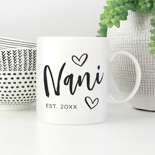 Nani Year Established Grandma Coffee Mug (Creator Uploaded)