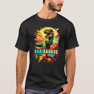 Nanisaurus T Rex Dinosaur Nani Saurus Colorful Art T-Shirt
