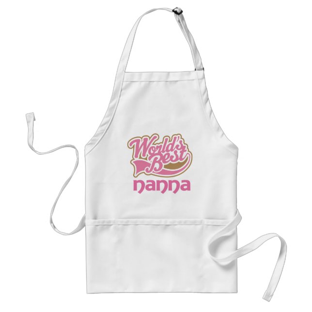 Nanna Gift Pink Standard Apron (Front)