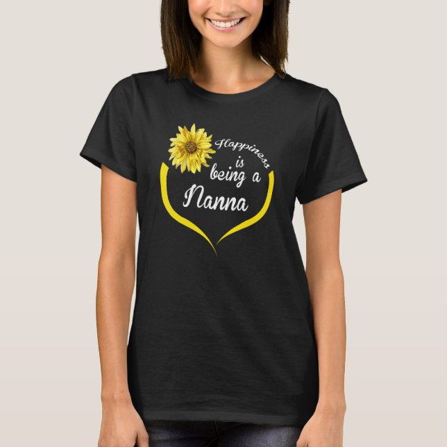 Nanna  Happiness Is Being A Nanna T-Shirt (Front)