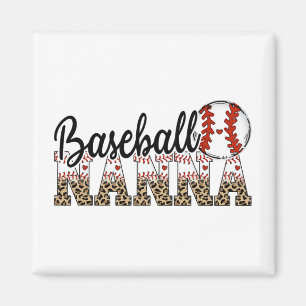 Nanna Women Ballpark Nanna Baseball Mum Mothers Da Magnet