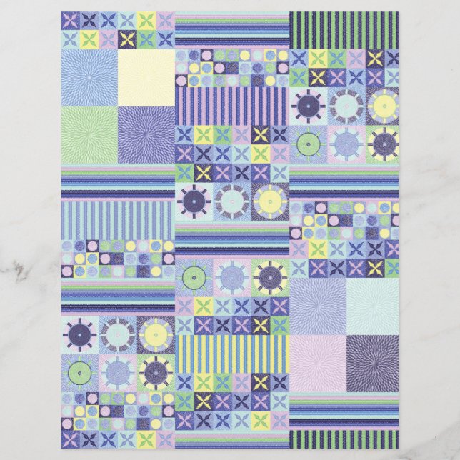 Nanna's Pretty Faux Knit Crochet Blanket Pattern (Front)