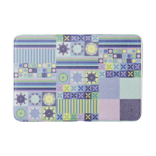 Nanna's Pretty Faux Knit Crochet Blanket Pattern Bath Mat