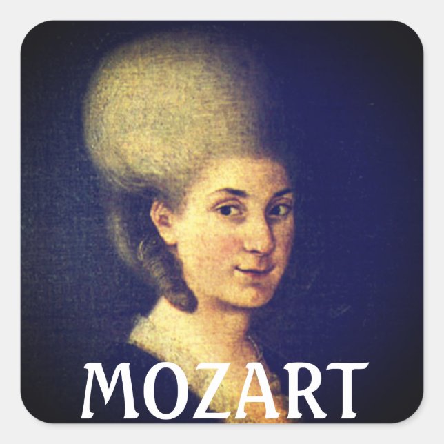 Nannerl Mozart Square Sticker (Front)