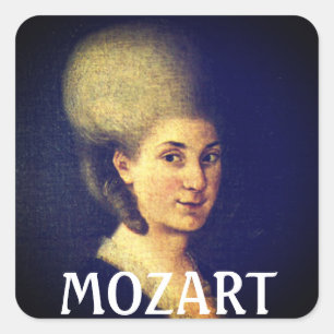 Nannerl Mozart Square Sticker