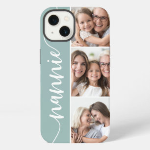 Nannie Script Grandma Photo Collage iPhone 13 Case