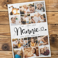 Nannie We Love you Hearts Modern Photo Collage