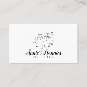 Nannies Daycare Babysitting Business Card