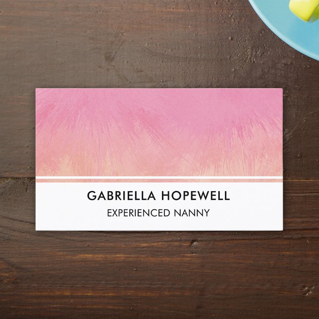 Nanny Babysitter Child Infant Daycare Professional Business Card (Creator Uploaded)