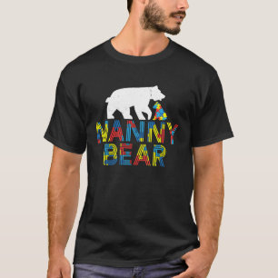 Nanny Bear Autism Awareness Proud Autism T-Shirt