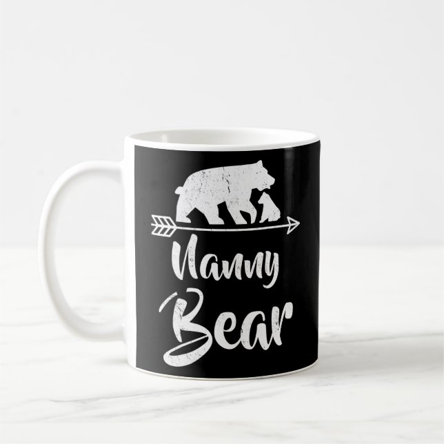 Nanny Bear Best Gift Mother's Father's Day  Coffee Mug (Left)