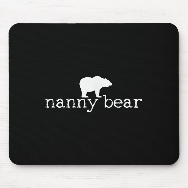 Nanny Bear Camping Camper Camp Gift Tee  Mouse Pad (Front)