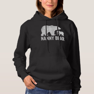 Nanny Bear Mothers Day Funny Cub Kid Italian Gran Hoodie