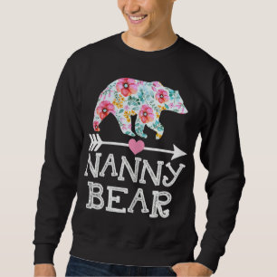 Nanny Bear Mum Grandma Floral Happy Mother's Day C Sweatshirt