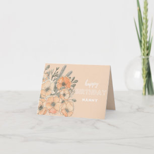 Nanny birthday card - Happy birthday Nanny