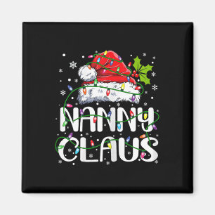 Nanny Claus Christmas Santa Hat Matching Family Xm Magnet