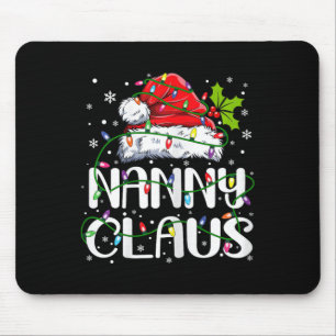 Nanny Claus Christmas Santa Hat Matching Family Xm Mouse Pad