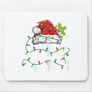 Nanny Claus Christmas Santa Hat Matching Family Xm Mouse Pad
